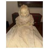 Antique porcelain Bye-lo style hand painted baby