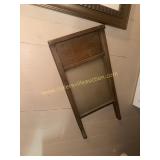 Glass and wood washboard