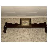 Sweet dreams cross stitch and wood wall shelf