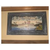 Mississippi River steamboat print