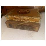 2 vintage cigar boxes