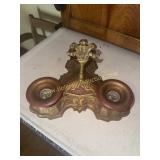 Cast art deco light fixture