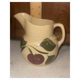 Watt pottery apple 3 leaf #16 pitcher