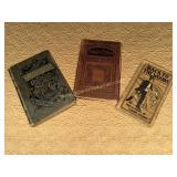 3 Antique books- back to the woods, hoods poems