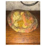 MCM Amy New York velvet leaf under netting ladies