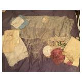 Crochet, embroidery, tatting and ladies shawl
