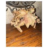 Vintage ladies flower hat/cap with velvet