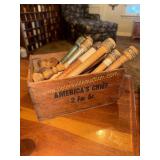 Wooden textile spools/bobbins in wood americas