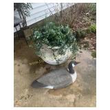 Large planter and decoy