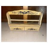 Vintage blue onion spice rack