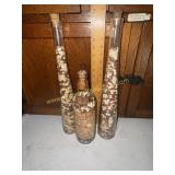 Decorative bottles of dry beans