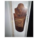 Vintage wooden wall pocket pipe box