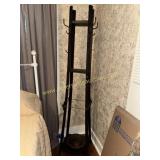 Antique hall tree coat rack/ umbrella stand