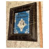 Framed vintage sheet music cover