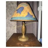 Vintage cast nightstand lamp