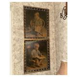 Pair of vintage children prints