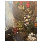 Large group Of Christmas decor, wreaths &