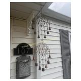 Double wind chime on right side of the porch