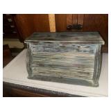 Painted roll top breadbox
