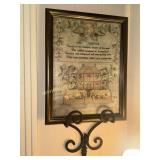 Georgian embroidery sample reproduction print On