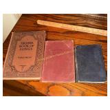 3 antique song books