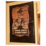 Vintage Raisinrak wood Charlie Chaplin poster