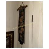 Floral tapestry wall art