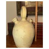 Spanish clay pottery Botijo water cooling vessel