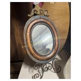 Metal art mirror stand