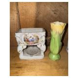 Vintage footed cigarette box/ashtray no lid and