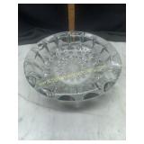 Heavy crystal ashtray