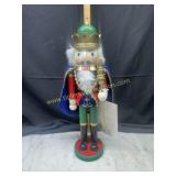 Nutcracker with cape and scepter