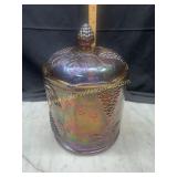 Carnival harvest jar- some chipping inside rim