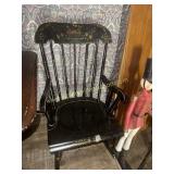 Hitchcock style childs rocking chair