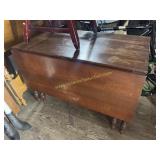 Drop leaf tablet barley twist legs