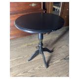 Black painted side table