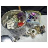 Costume jewelry, Mardi Gras beads in tin