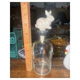 Bottle with rabbit stopper