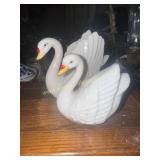 Swan salt and pepper shakers
