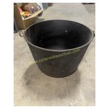 Cast iron pot has hole