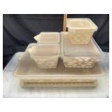 Temptations casserole and space savers with lids