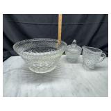 Wexford salad bowl and cream and sugar