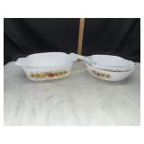 2 corning ware spice of life baking dishes