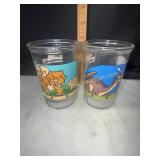 Pair of land before time bama jelly jars