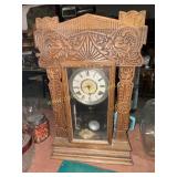 Antique gingerbread table clock