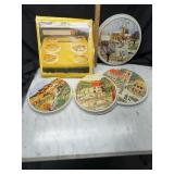 Vintage currier & Ives stove eye covers