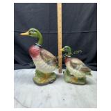 Vintage mallard duck statues