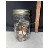 Jar of buttons