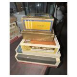 5 vintage cigar boxes