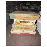 4 vintage cigar boxes